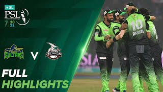 Full Highlights | Multan Sultans vs Lahore Qalandars | Match 34 Final | HBL PSL 7 | ML2T