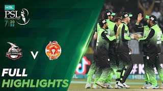 Full Highlights | Lahore Qalandars vs Islamabad United | Match 33 | HBL PSL 7 | ML2T