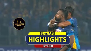 3rd ODI | Highlights | Afghanistan Tour Of Sri Lanka | 30th November 2022