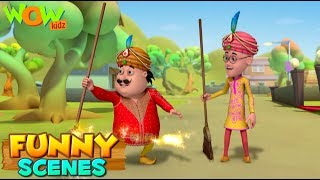BEST SCENES of MOTU PATLU | FUNNY Cartoons in Hindi | Wow Kidz | Compilation 55