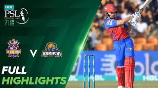 Full Highlights | Quetta Gladiators vs Karachi Kings | Match 28 | HBL PSL 7 | ML2T