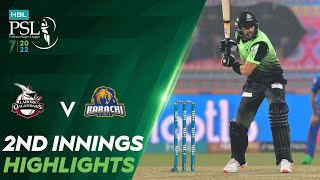 2nd Innings Highlights | Lahore Qalandars vs Karachi Kings | Match 26 | HBL PSL 7 | ML2T