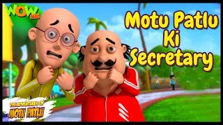 Cartoons | New Episodes Of Motu Patlu | Motu Patlu Ki Secretary | Wow Kidz