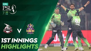 1st Innings Highlights | Lahore Qalandars vs Quetta Gladiators | Match 20 | HBL PSL 7 | ML2T