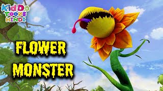 Flower Monster VS Gattu The Power Champ Adventure Funny Story Hindi Main | Monster Flower Cartoon