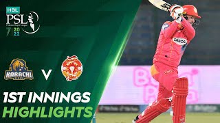 1st Innings Highlights | Karachi Kings vs Islamabad United | Match 14 | HBL PSL 7 | ML2T