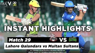 Lahore Qalandars vs Multan Sultans | Full Match Instant Highlights | Match 29 | 15 March | HBL PSL 5