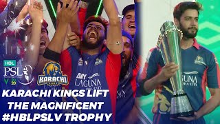 The Moment All of Karachi Had Been Waiting For | Karachi Kings Lift The Magnificent #HBLPSLV Trophy