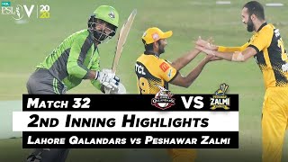 Lahore Qalandars vs Peshawar Zalmi | 2nd Inning Highlights | Match 32 | HBL PSL 2020 | MB2L