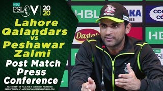 Fakhar Zaman Post Match Press Conference | Lahore Qalandars vs Peshawar Zalmi | HBL PSL 2020