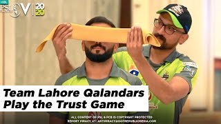 TRUST GAMES - Team Lahore Qalandars play the Trust Game | HBL PSL 2020