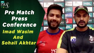 Pre-Match Press Conference Imad Wasim And Sohail Akhtar | HBL PSL 2020