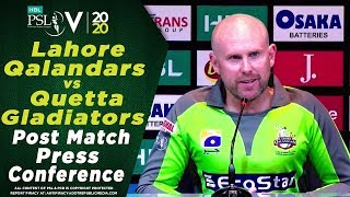 Ben Dunk Post Match Press Conference | Lahore Qalandars vs Quetta Gladiators | HBL PSL 2020