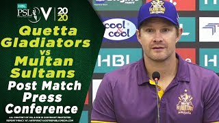 Shane Watson Post Match Press Conference | Multan Sultans vs Quetta Gladiators | HBL PSL 2020