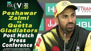 Wahab Riaz Post Match Press Conference | Peshawar Zalmi vs Quetta Gladiators | HBL PSL 2020