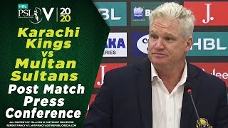 Dean Jones Post Match Press Conference | Karachi Kings vs Multan Sultans | Match 10 | HBL PSL 2020