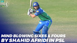Mind Blowing Sixes & Fours By Shahid Afridi In HBL PSL 2020 | MB2T