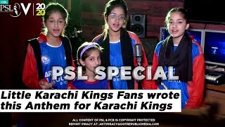 Little Karachi Kings Fans wrote this Anthem for Karachi Kings | HBL PSL 5 | 2020