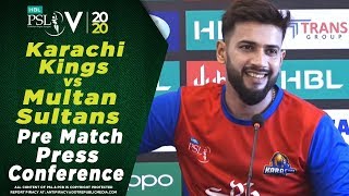 Imad Wasim Pre Match Press Conference | Karachi Kings Vs Multan Sultans | Match 10 | HBL PSL 2020