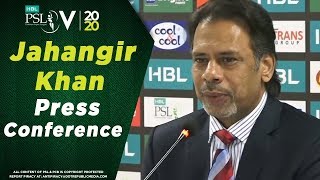 LIVE - Jahangir Khan Press Conference | HBL Pakistan Super League 2020 Trophy Unveiling Ceremony