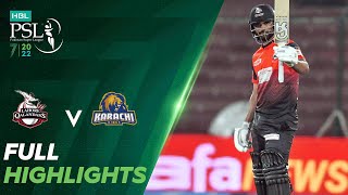 Full Highlights | Lahore Qalandars vs Karachi Kings | Match 6 | HBL PSL 7 | ML2T