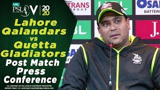 Samit Patel Post Match Press Conference | Lahore Qalandars vs Quetta Gladiators | HBL PSL 2020