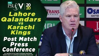 Dean Jones Post Match Press Conference | Lahore Qalandars vs Karachi Kings | HBL PSL 2020