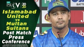 Zeeshan Ashraf Post Match Press Conference | Islamabad United vs Multan Sultans | HBL PSL 2020