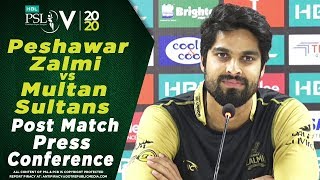 Umar Amin Post Match Press Conference | Peshawar Zalmi vs Multan Sultans | HBL PSL 2020