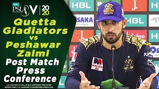 Fawad Ahmed Post Match Press Conference | Quetta Gladiators vs Peshawar Zalmi | HBL PSL 2020