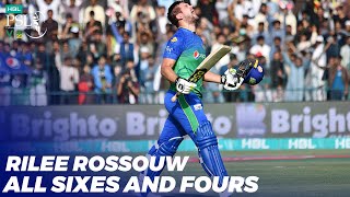 Rilee Rossouw All Sixes And Fours In HBL PSL 2020 | MB2T
