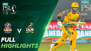 Full Highlights | Quetta Gladiators vs Peshawar Zalmi | Match 2 | HBL PSL 7 | ML2T