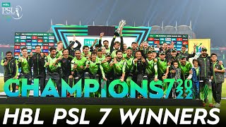 Winners of #HBLPSL7 Lahore Qalandars | Multan Sultans vs Lahore Qalandars | Match 34 Final | ML2T