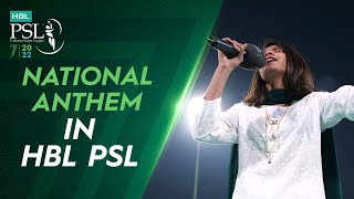 National Anthem by Hadia Hashmi #HBLPSL7 l #LevelHai l #MSvLQ I #HBLPSLFinal