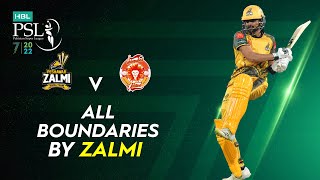 All Boundaries By Zalmi | Peshawar Zalmi vs Islamabad United | Match 32 | HBL PSL 7 | ML2T