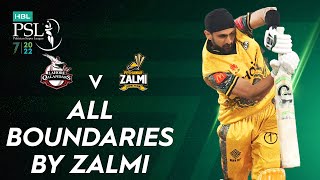 All Boundaries By Zalmi | Lahore Qalandars vs Peshawar Zalmi | Match 30 | HBL PSL 7 | ML2T
