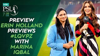 🛎️ Preview 🛎️ Erin Holland Previews #LQvPZ with Marina Iqbal | HBL PSL 7 | ML2T