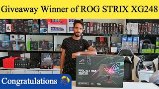 Giveaway Winner of ROG STRIX XG248 Gaming Monitor | Khaas Tech N Games Lahore | Rja 500