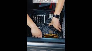 Gaming PC Build with AMD Ryzen7 3700x  Part 1 #amd #Shorts