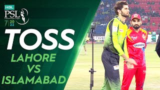 Toss | Lahore Qalandars vs Islamabad United | Match 27 | HBL PSL 7 | ML2T