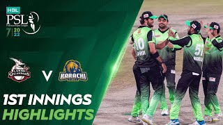1st Innings Highlights | Lahore Qalandars vs Karachi Kings | Match 26 | HBL PSL 7 | ML2T