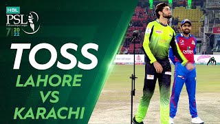Toss | Lahore Qalandars vs Karachi Kings | Match 26 | HBL PSL 7 | ML2T