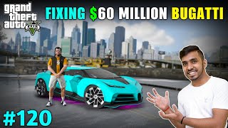 REPAIR & DELIVER CRASHED BUGATTI TO LIBERTY CITY | GTA V GAMEPLAY #120