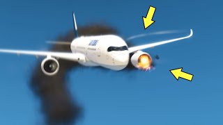 Emergency Landing on the Beach in GTA 5 (Plane Crash Flight Scene)