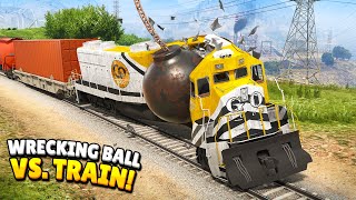Can A Wrecking Ball Stop The Train In GTA 5?