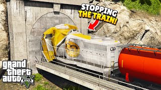 TRAIN vs. WALL! (GTA 5 Funny Moments)