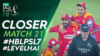 Closer | Islamabad United vs Karachi Kings | Match 21 | HBL PSL 7 | ML2T