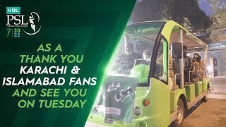 As a thank you Karachi & Islamabad fans, and see you on Tuesday | HBL PSL 7 | ML2T