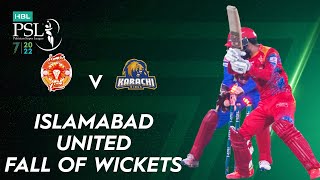 Islamabad United Fall Of Wickets | Islamabad United vs Karachi Kings | Match 21 | HBL PSL 7 | ML2L