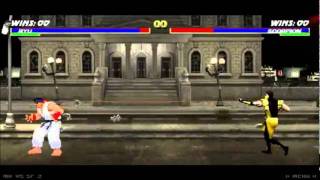 Mortal Kombat vs Street Fighter 2 (Ryu vs Scorpion) - HQ -